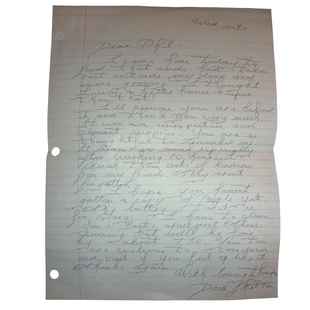 Vintage Letter Dave Shelton (National Lampoon) to Philip Meyer / Galás Archive